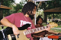 a man with dreadlocks