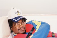 Chris waking up on the boat