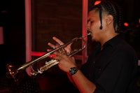 a man playing a trumpet